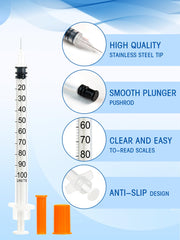 otwooi 0.5ml syringe cap 31G 1/4 inch 6mm: ideal for precise measurements in crafts