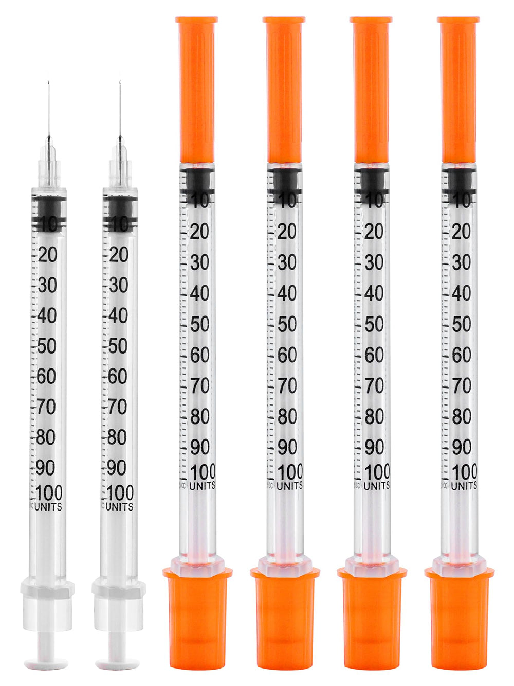 otwooi 29G syringe with 1cc capacity and half-inch needle in sealed packaging.