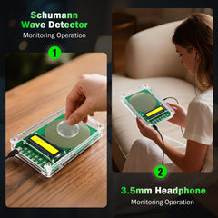 OTXUGK device with wired headphones for audible wave confirmation