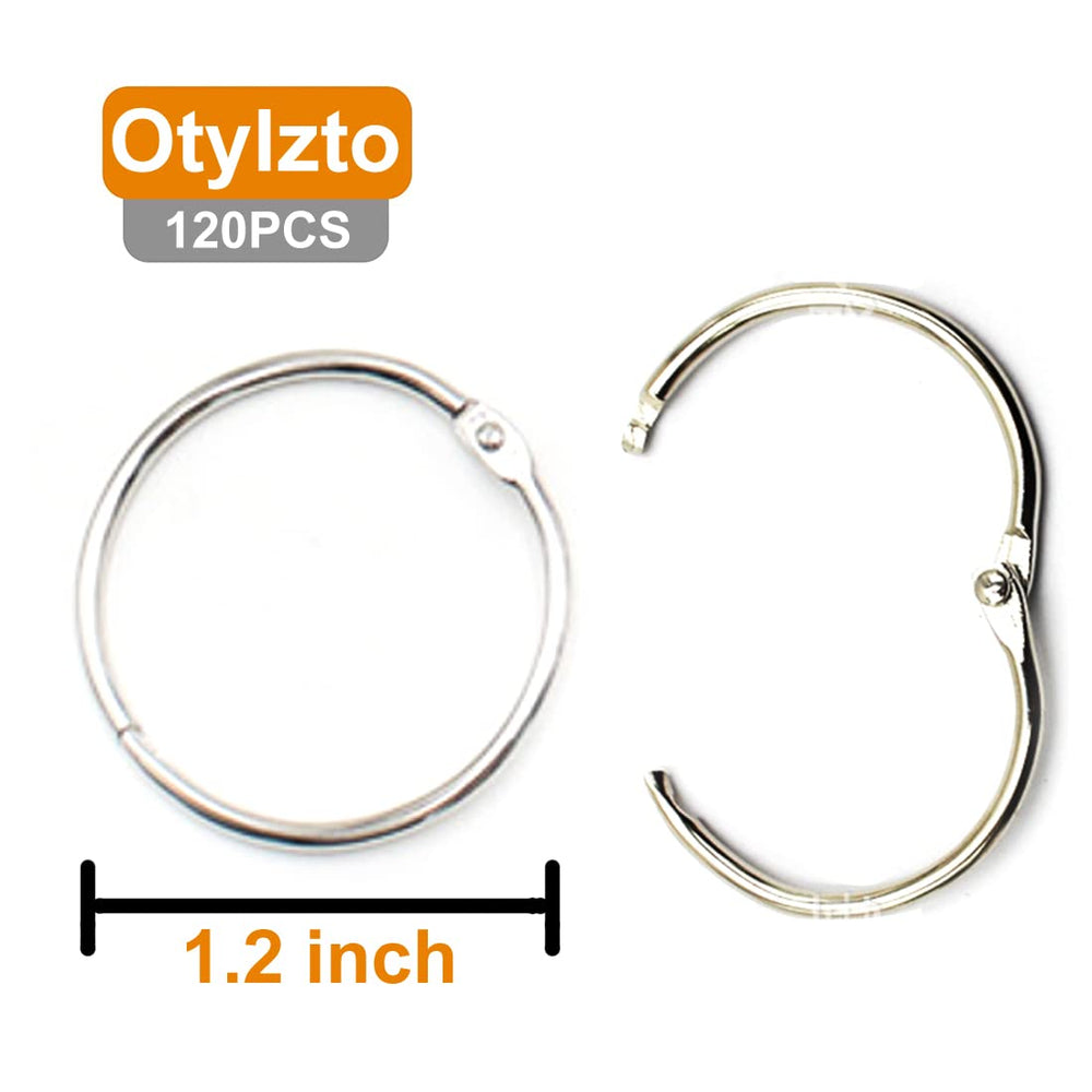 Otylzto metal rings closeup nickel plated resist rust and wear.