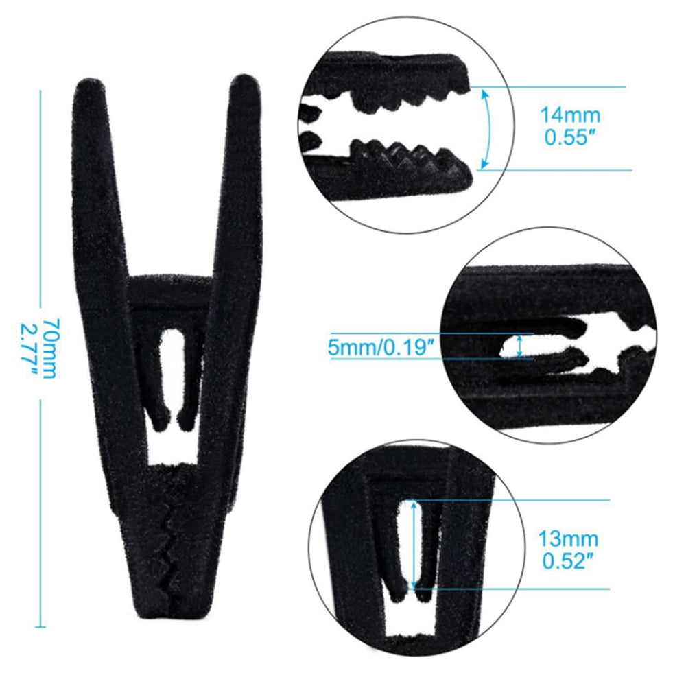 otylzto velvet hanger clips for slim-line hangers simplify outfit coordination