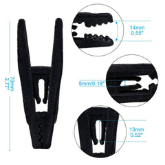 otylzto velvet hanger clips for slim-line hangers simplify outfit coordination