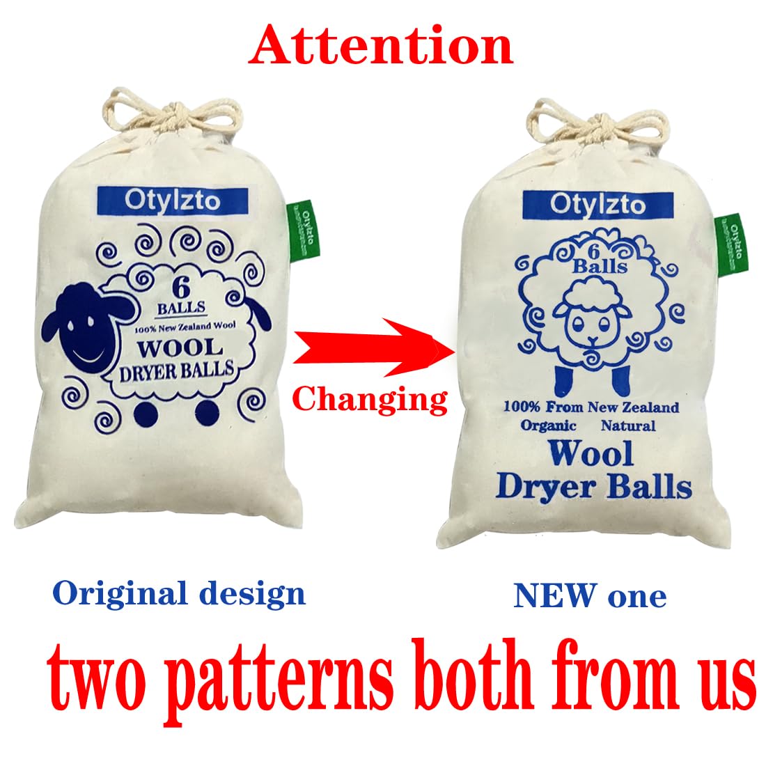 Otylzto wool dryer balls eco-friendly fabric softeners.