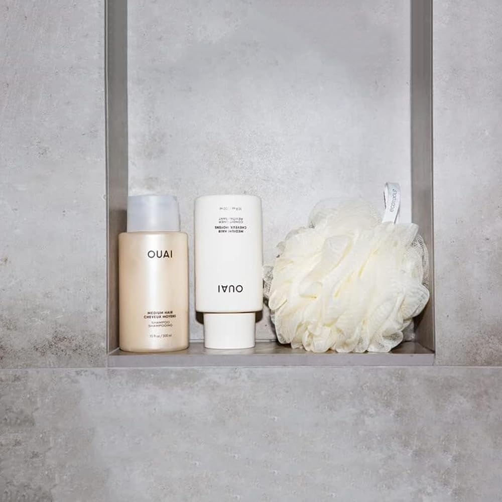 OUAI gift packaging with festive holiday presentation