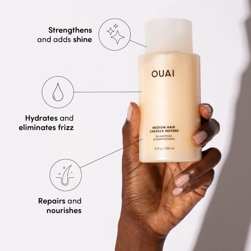 OUAI Medium Conditioner bottle for moisture and shine