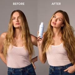 OUAI Capetown spray demonstrates quick, lightweight refreshing.