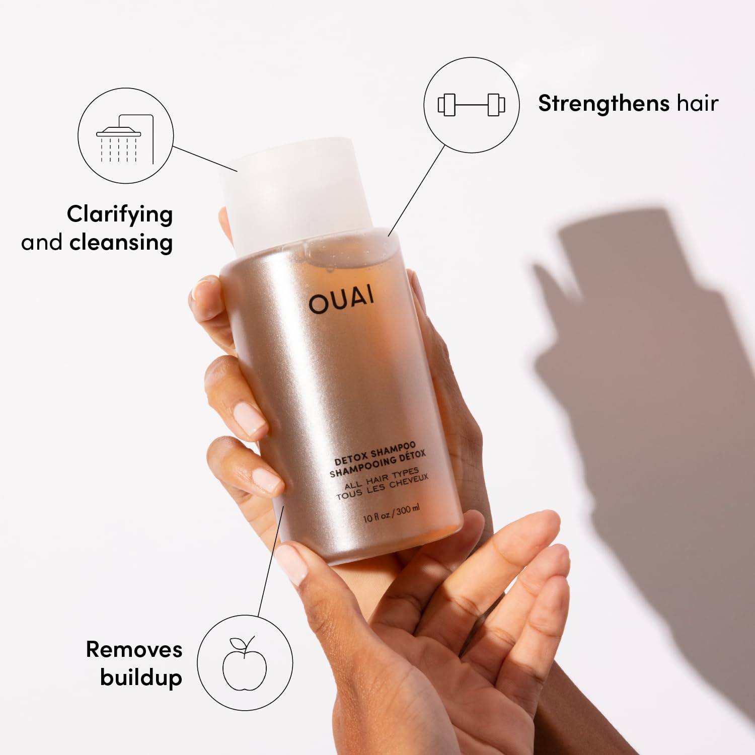 OUAI travel kit packaging box: sleek, travel-ready presentation for easy packing.