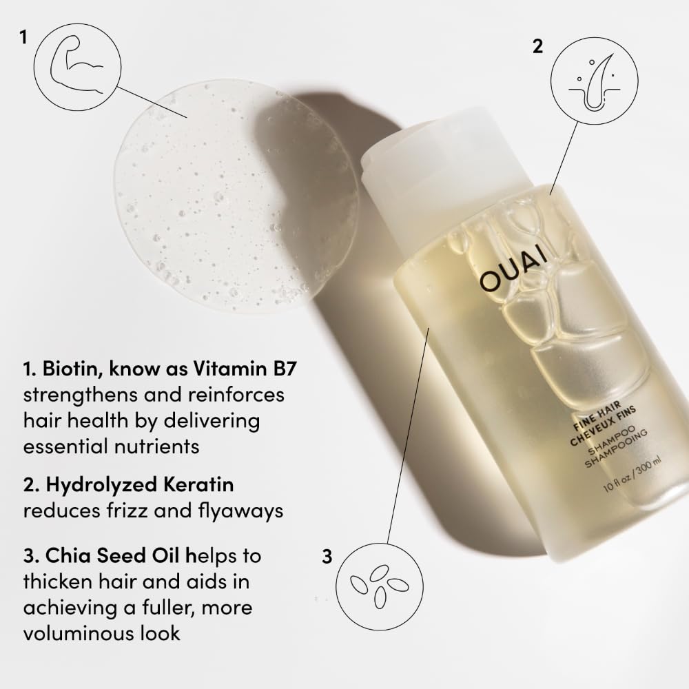 OUAI Travel-size packaging—compact set ideal for trips and on-the-go routines.