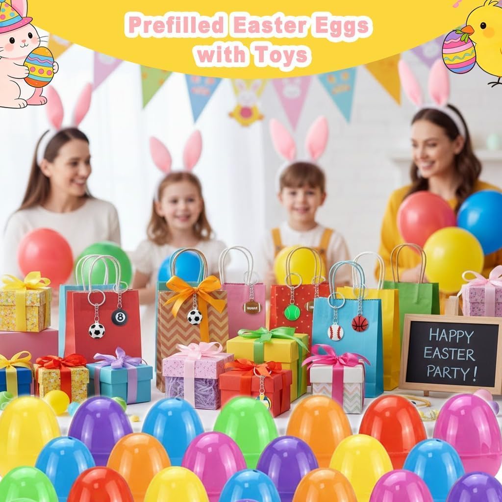 Oubrelu Easter eggs: premium plastic that resists breakage and fading.