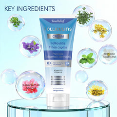 OUHENGTEK Folliculitis Cream applied on skin for daily care