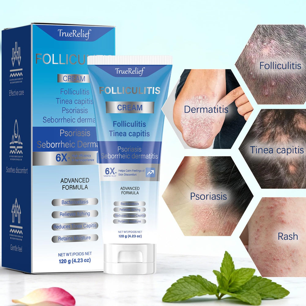 OUHENGTEK Folliculitis Cream squeeze tube for easy daily application