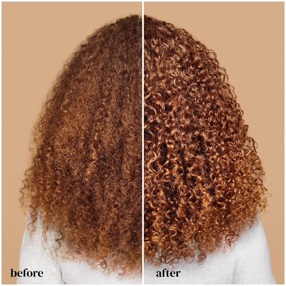 Close-up of Ouidad Climate Control Gel tube ready to define curls