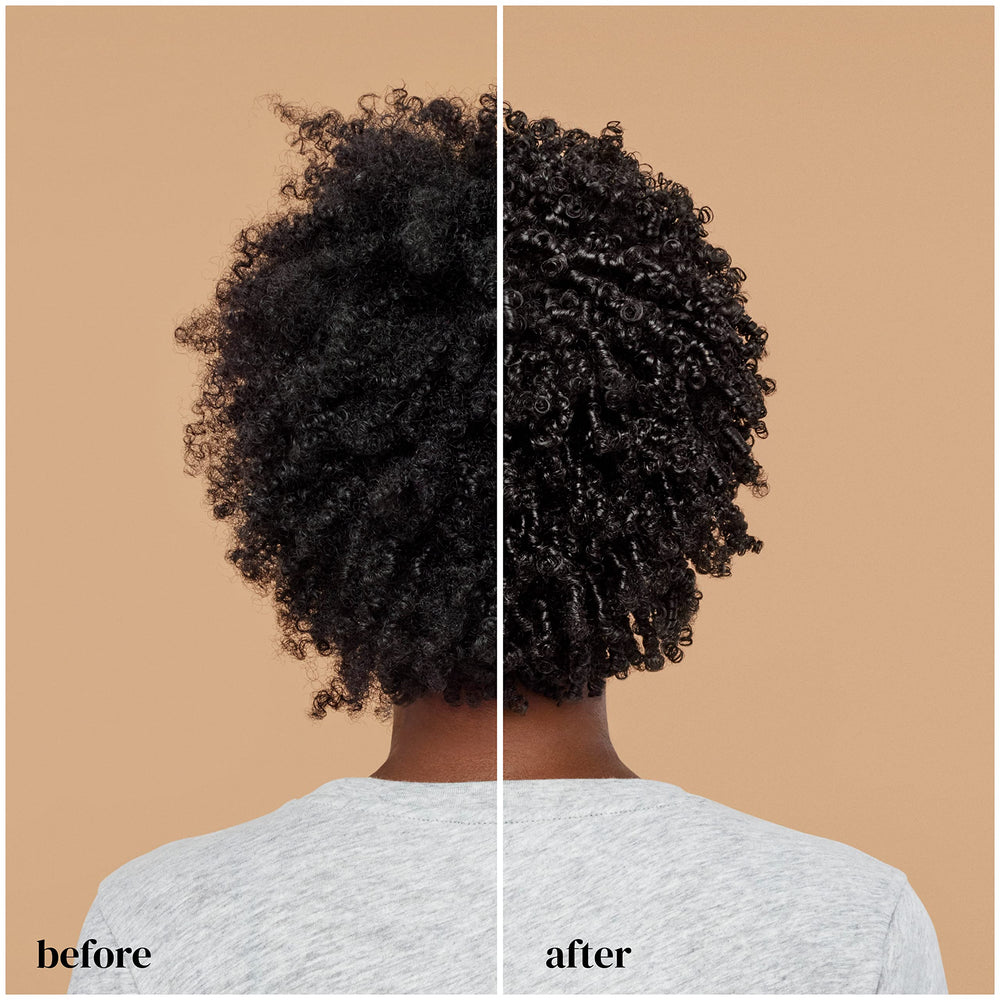 Ouidad moisture barrier sericin locks in hydration for shiny curls.