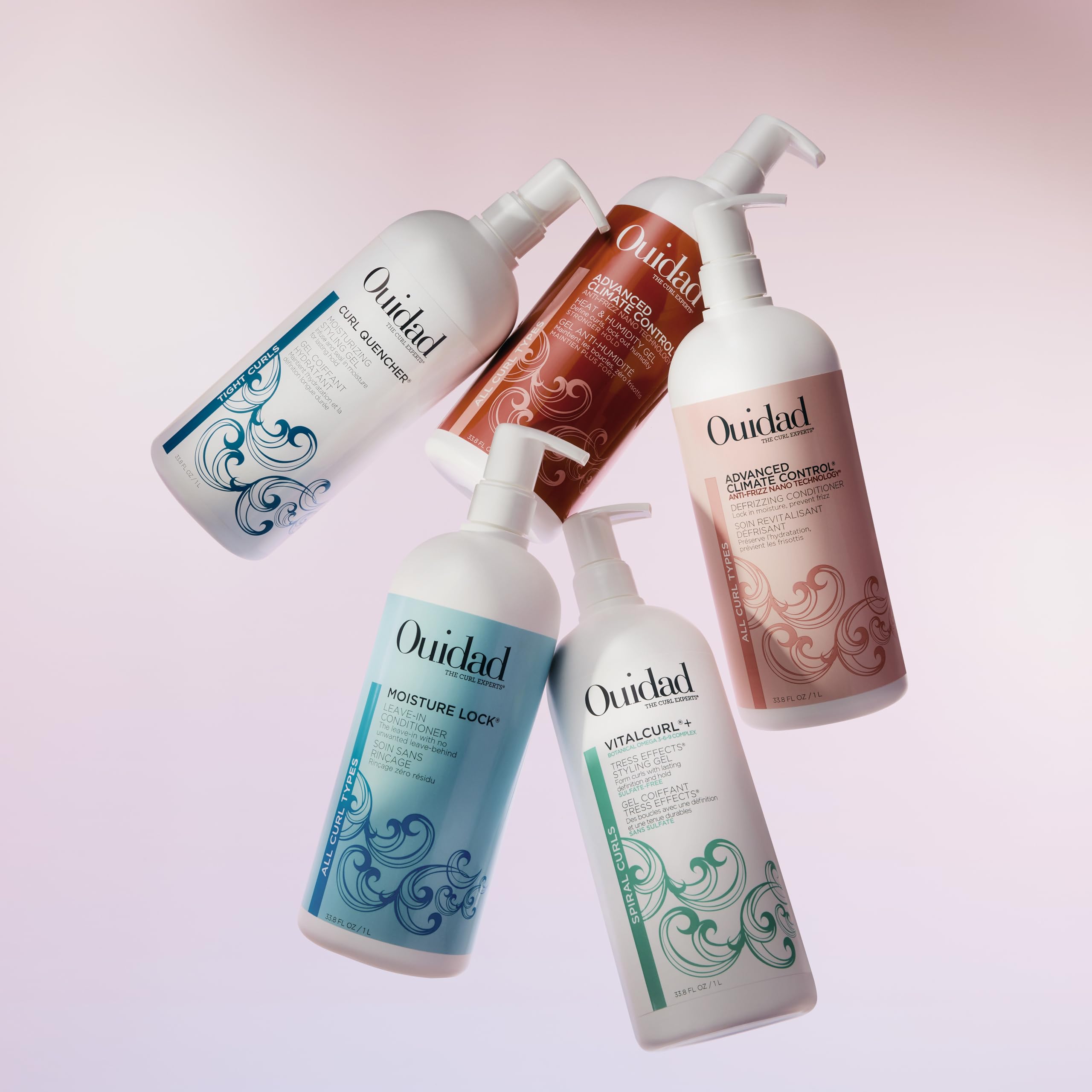 Ouidad silicone-free, parabens-free, sulfates-free formula supports gentle styling.