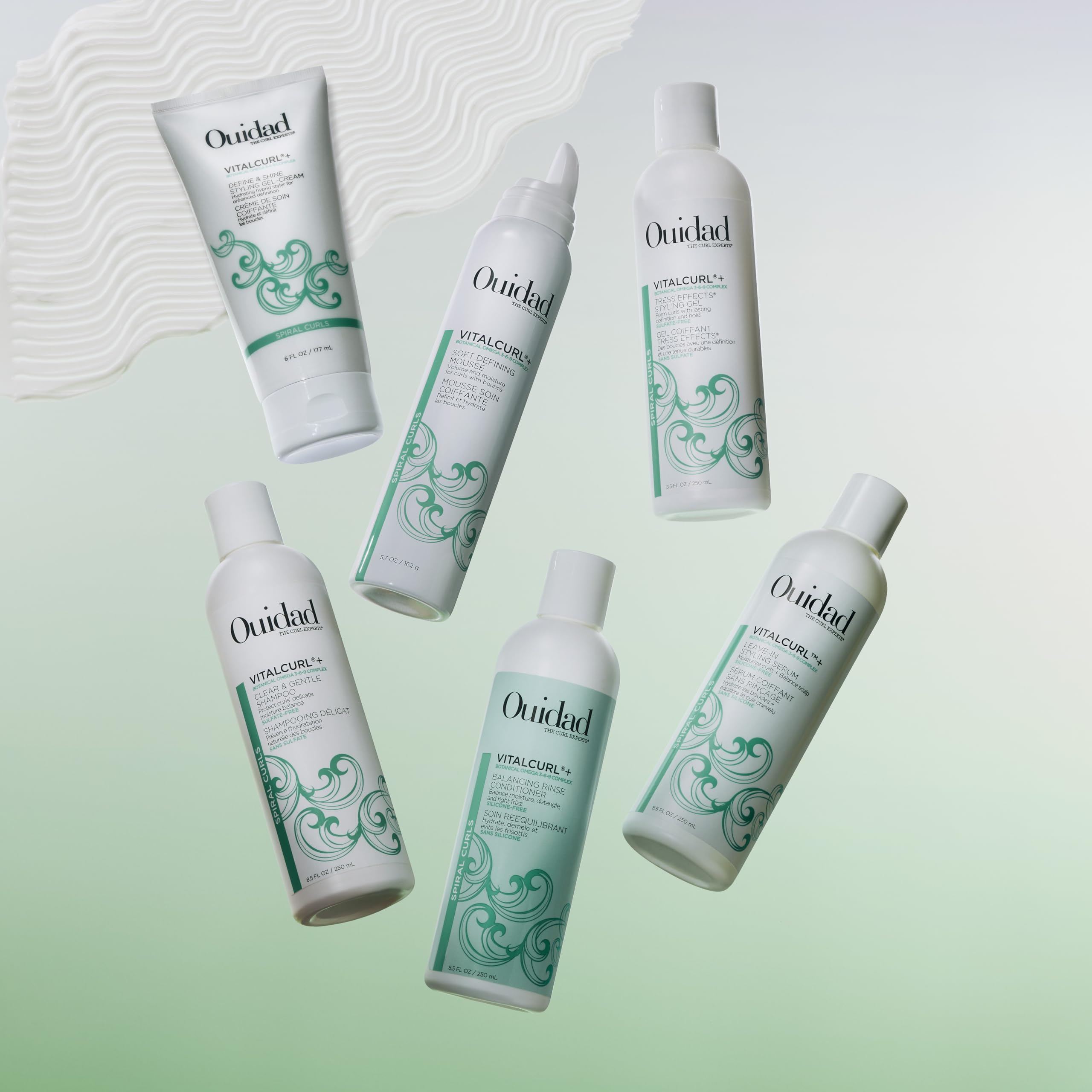 Ouidad VitalCurl+ Define & Shine packaging showcases cruelty-free formula