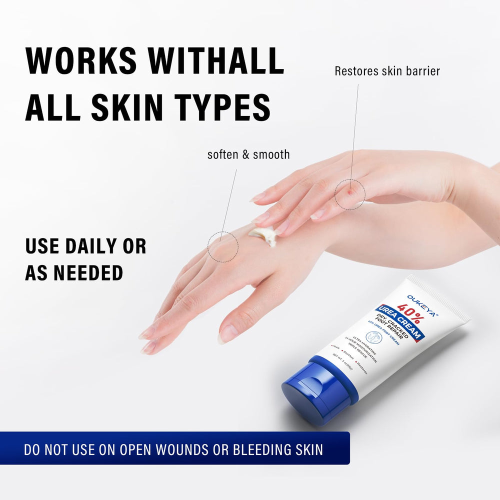 OUKEYA Urea Cream 40% daily-use routine ready