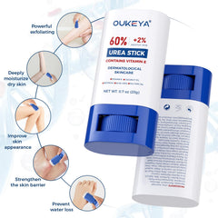 OUKEYA Urea Cream Stick 60% with salicylic acid close-up for tough skin.