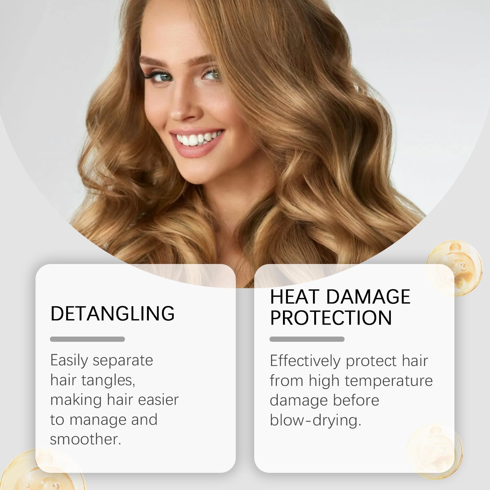 OUKPANE Super Milk Primer on wet hair aids detangling and smooth feel.