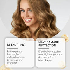 OUKPANE Super Milk Primer on wet hair aids detangling and smooth feel.