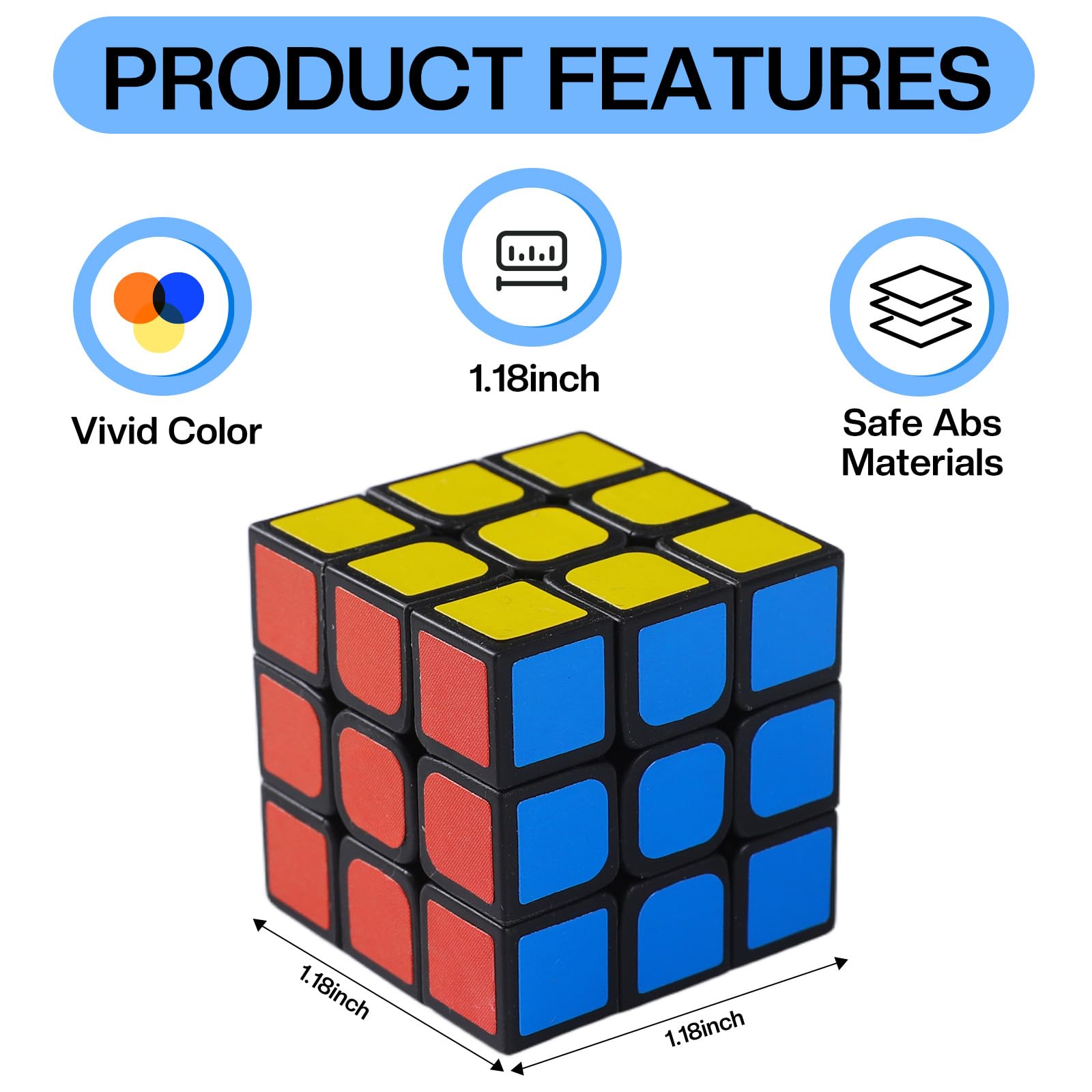 Oulores mini cube puzzle being held by kid, great for portable entertainment