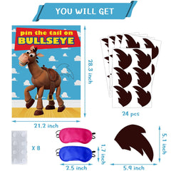 OULUN tail stickers 24pc for reusable rounds of fun