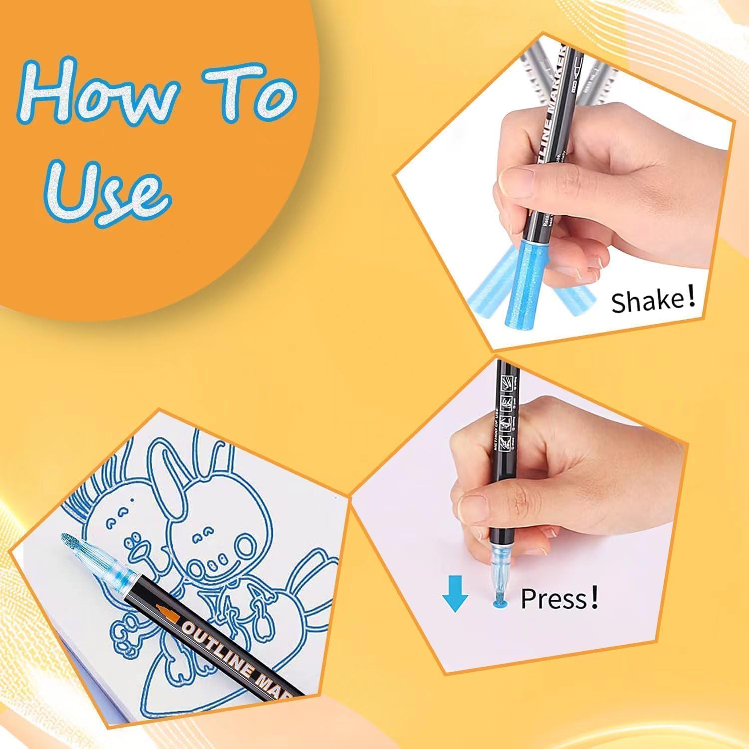OUNIY Gift-ready marker pack ideal for kids and crafting enthusiasts
