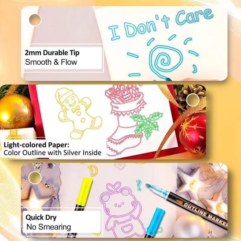 OUNIY Metallic markers are safe for kids and classroom projects