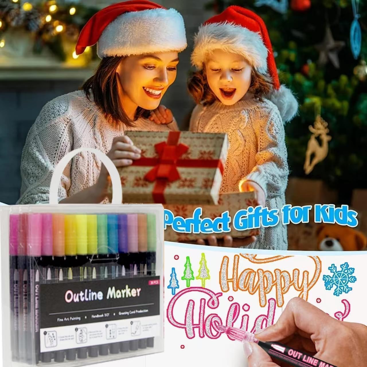 OUNIY Water-based non-toxic ink dries quickly on crafts