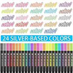 OUNIY shimmer markers add metallic sparkle to letters and cards.