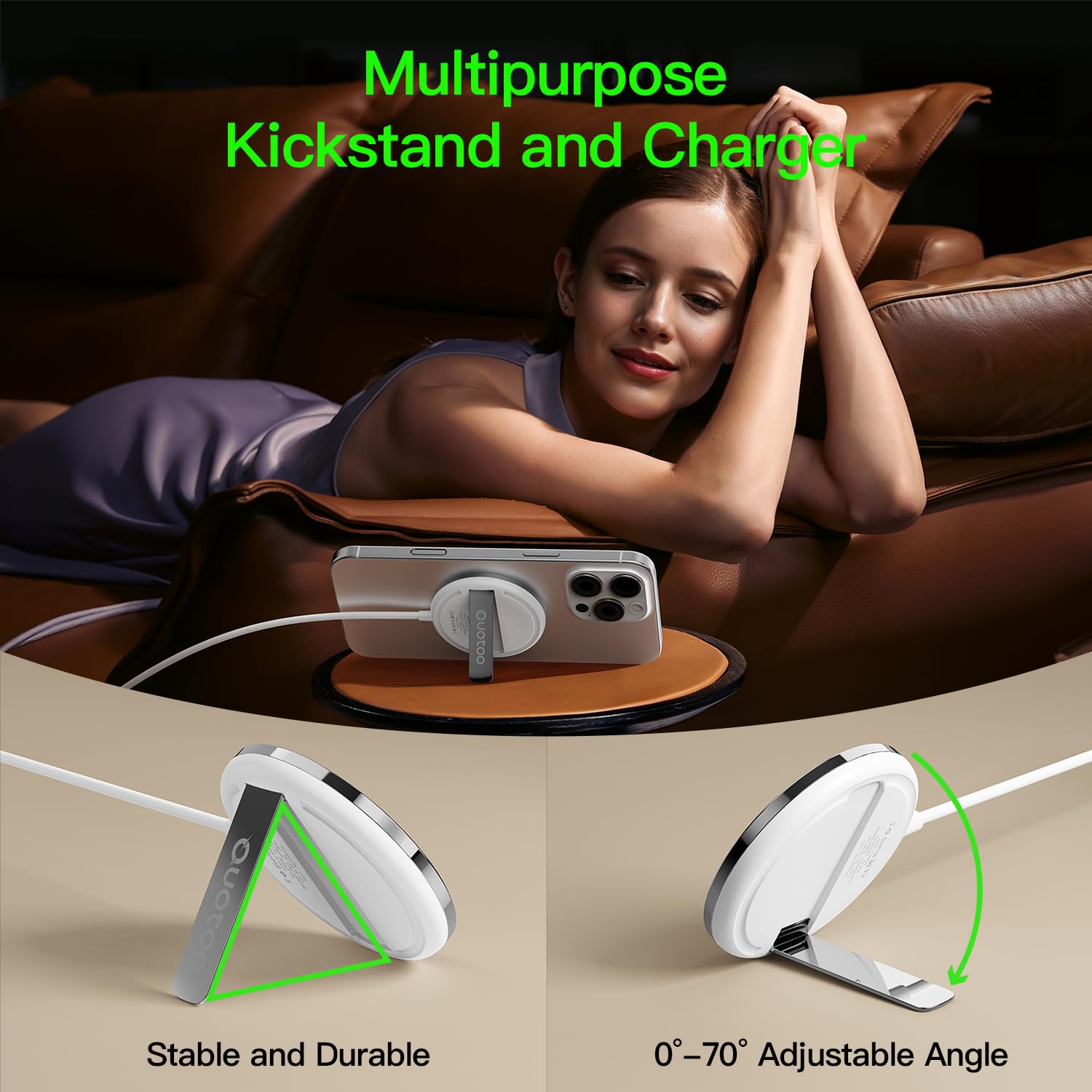 Ouotoo travel-ready setup for multiple devices on the go