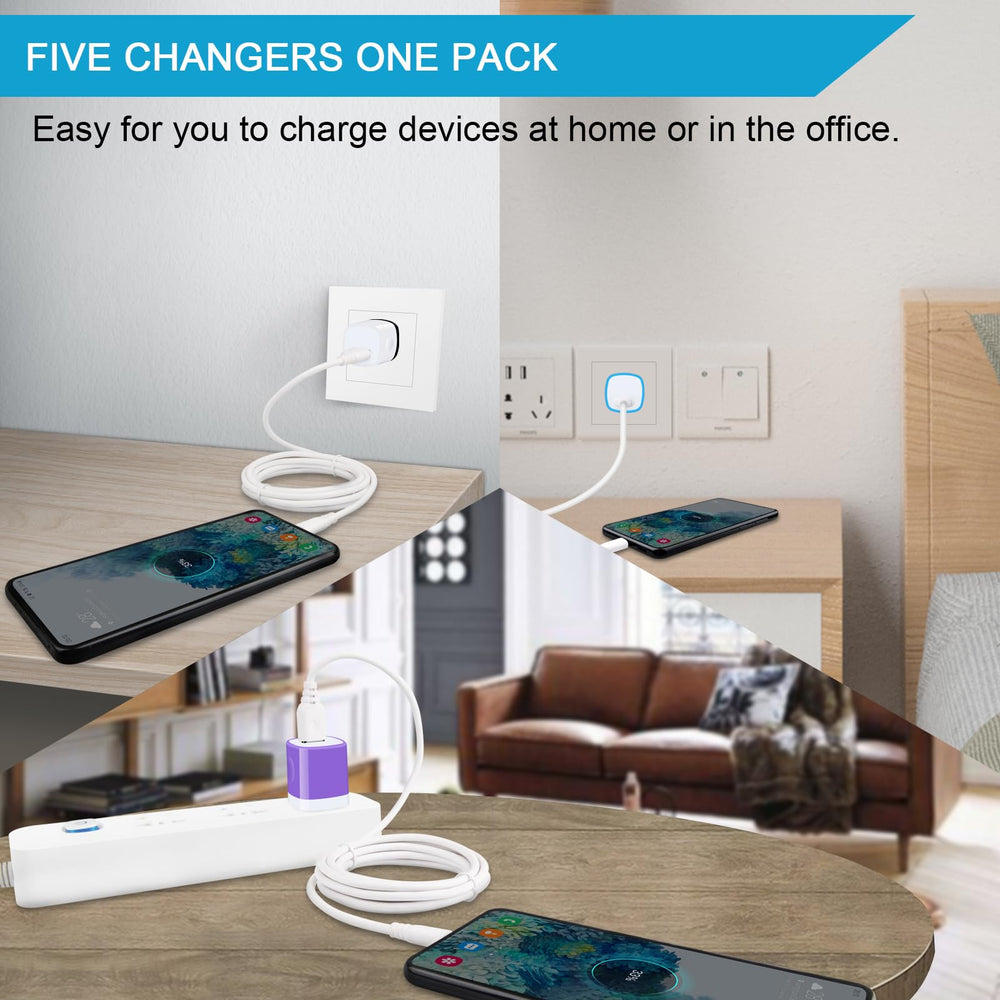 Ououdee purple charging cube, sleek and portable on a desk.
