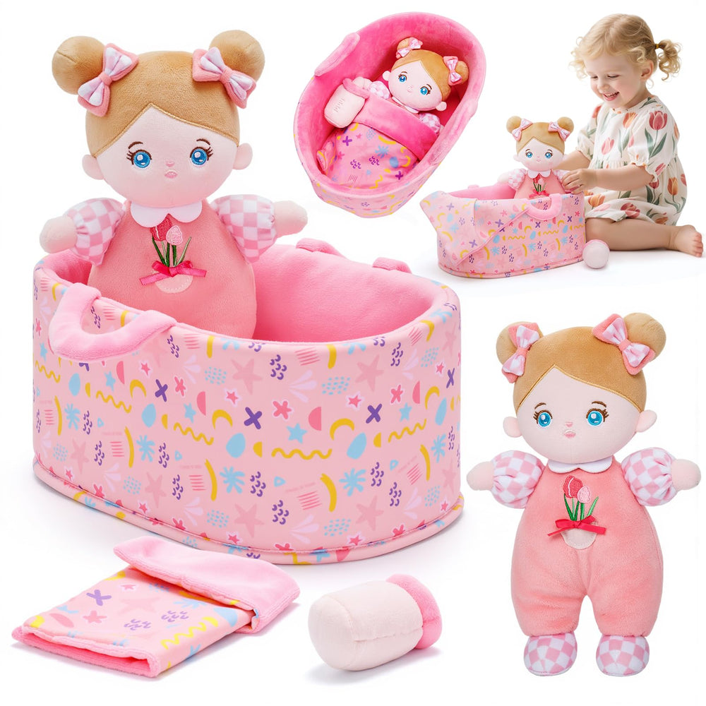 OUOZZZ soft doll for safe cuddling and imaginative caregiving.