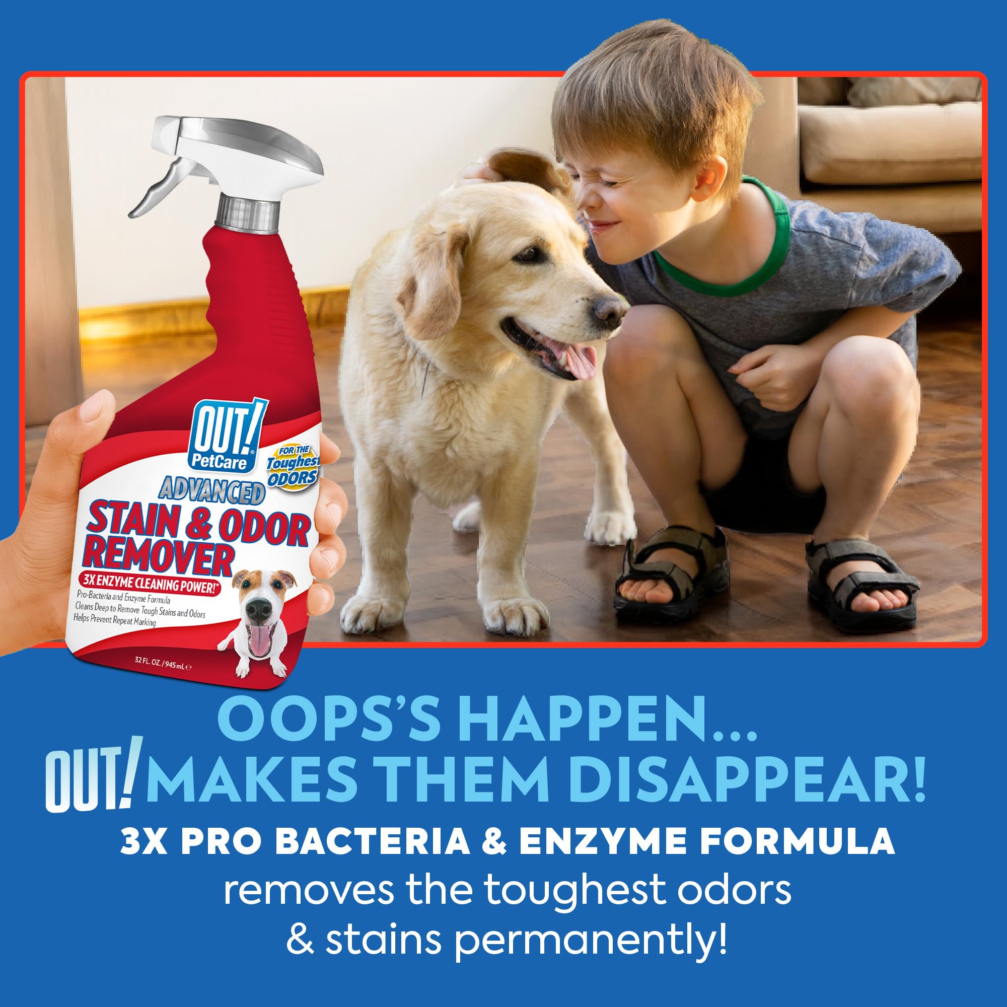 OUT! PetCare bedding cleaner spray maintains a fresh sleep space