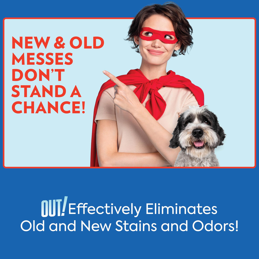 OUT! PetCare pee odor remover spray helps with dog urine odors