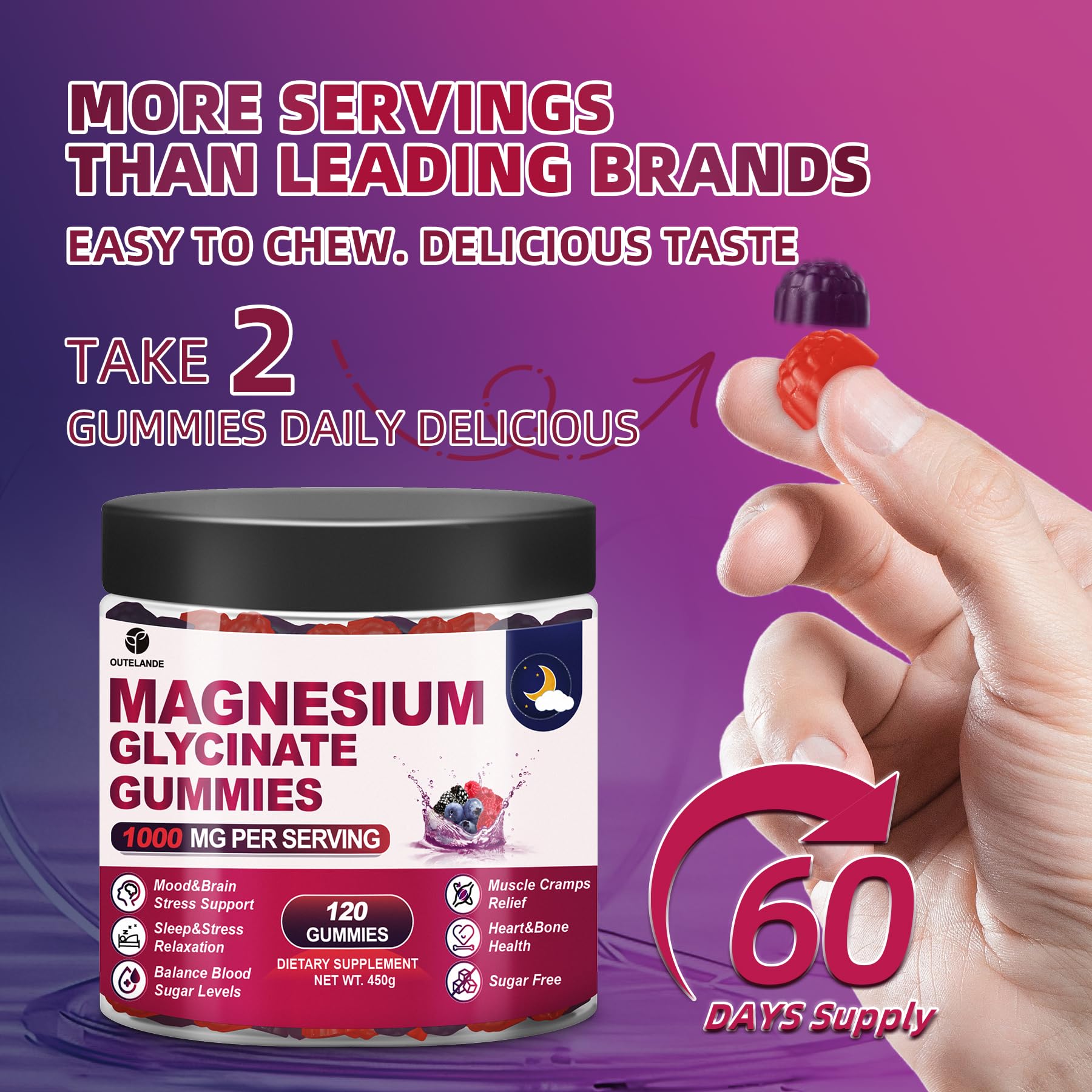 OUTELANDE vegan non-GMO sugar-free formula suitable for various diets