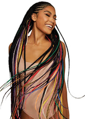 Outre X-Pression Braid 42 braid-ready image demonstrates easy styling