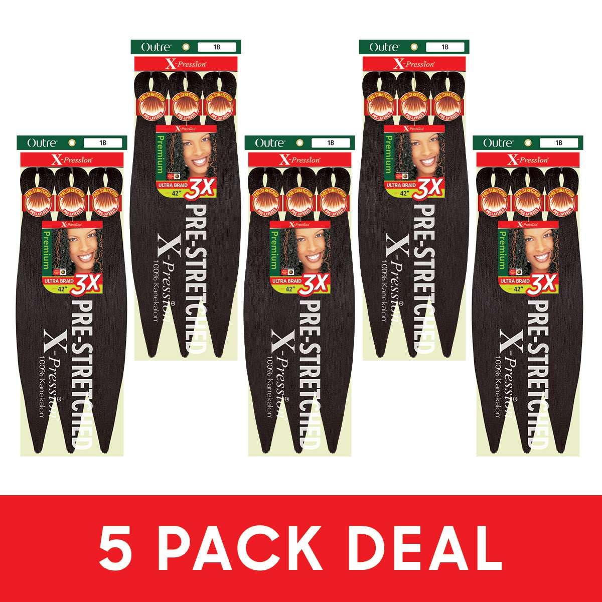 Outre X-Pression Braid 42 side-pack view emphasizes lightweight feel for comfort