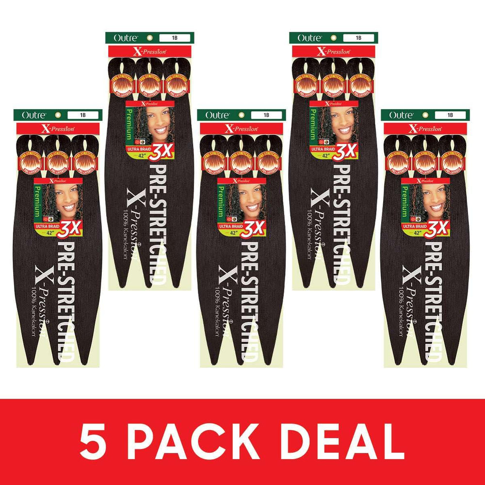 Outre X-Pression Braid 42 side-pack view emphasizes lightweight feel for comfort