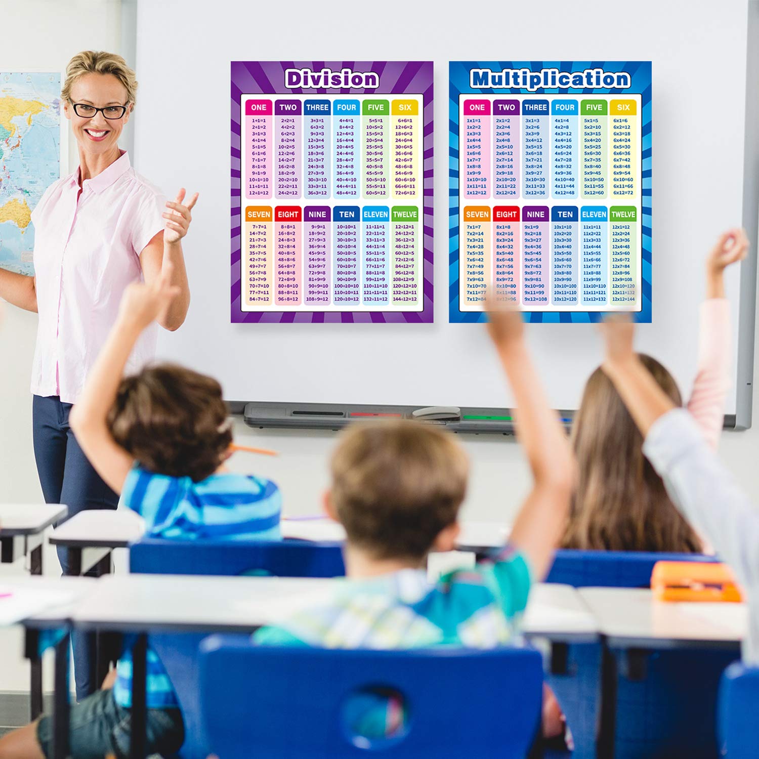 Outus colorful math posters design boost engagement and focus in class.