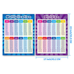 Outus multiplication chart illustrations enhance visual learning at 17x22.