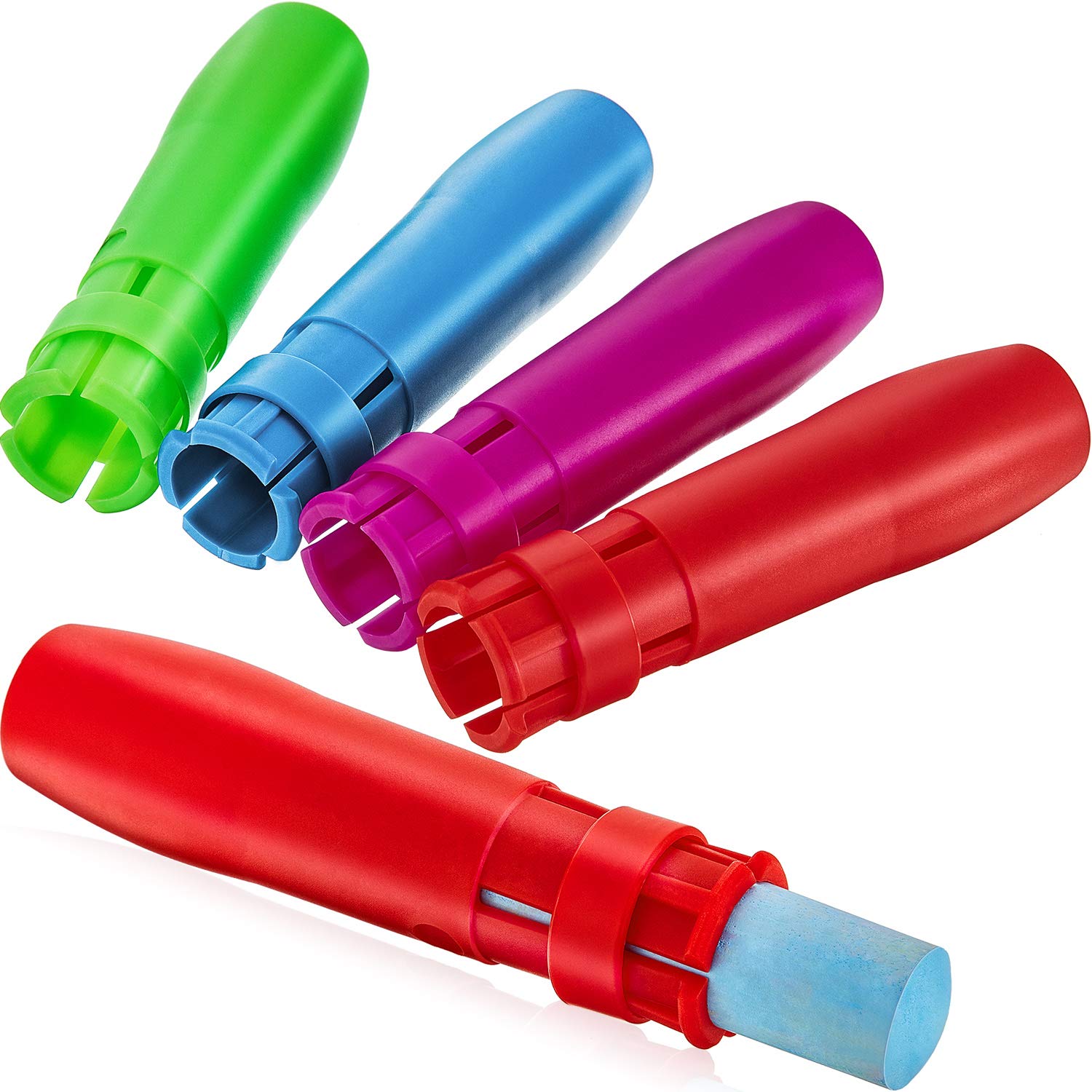 Outus sidewalk chalk holder blue offers a clean grip for neat writing.