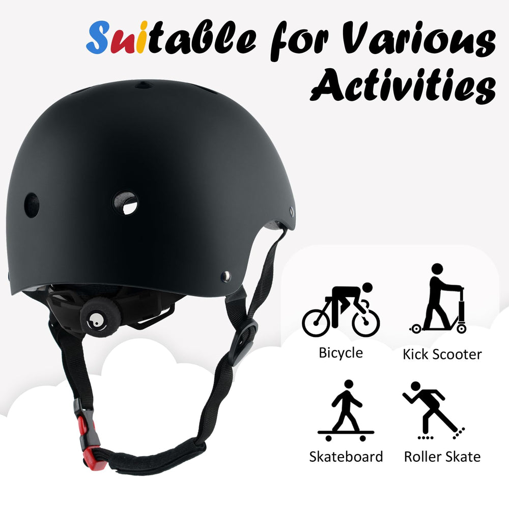 OUWOER kids bike helmet adjustment dial enables quick, precise size changes.