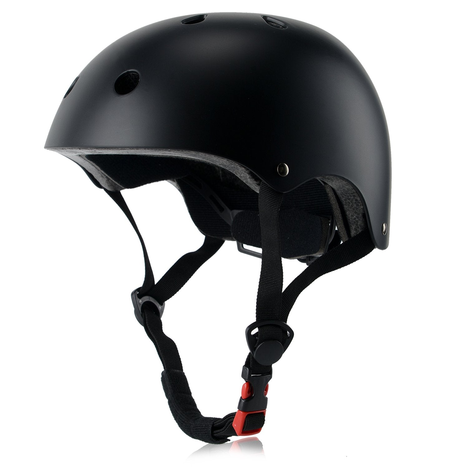 OUWOER kids bike helmet front view shows snug fit for growing heads during rides.