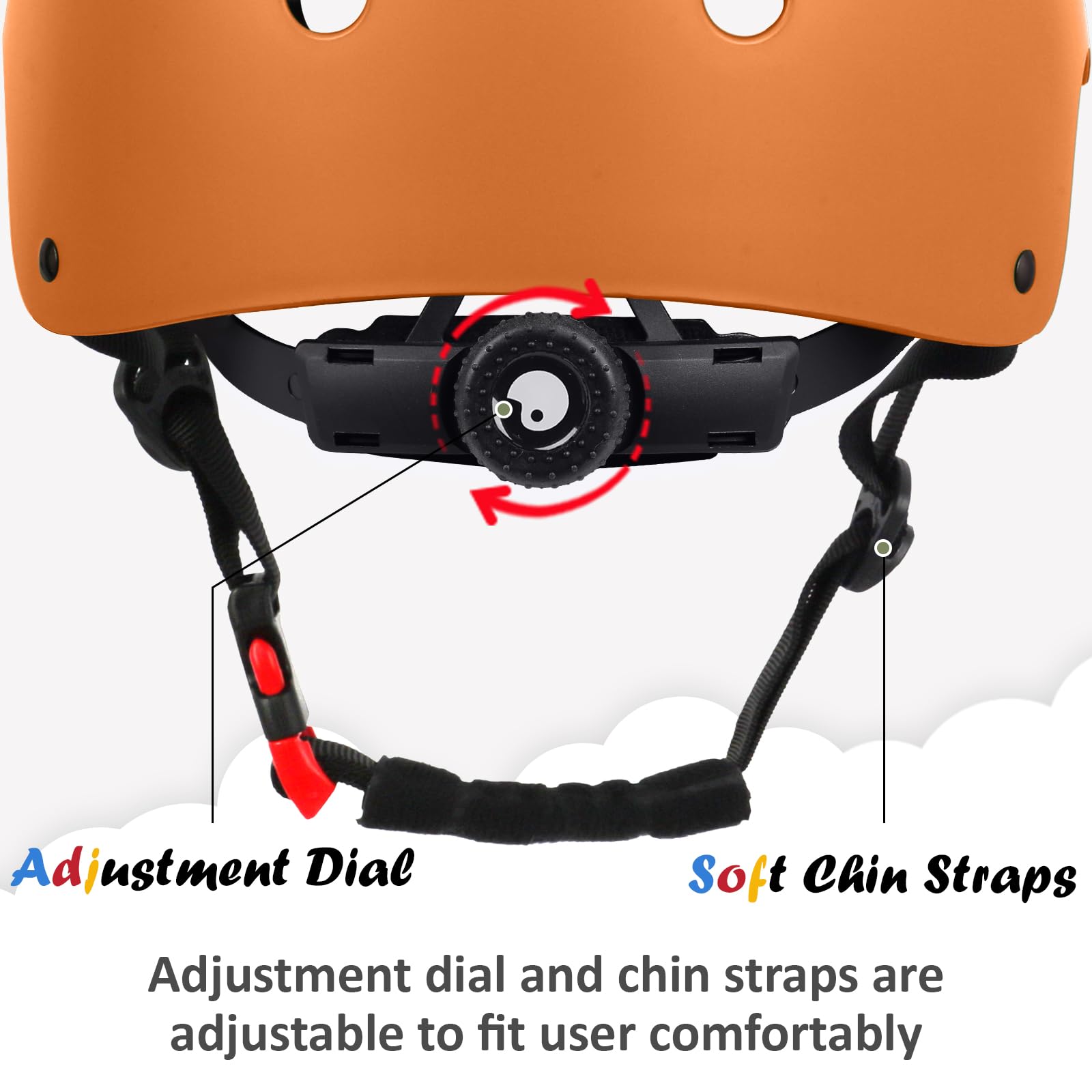 OUWOER Kids Bike Helmet interior padding for snug, comfortable fit.