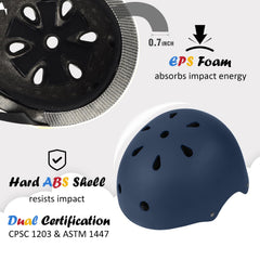 OUWOER Kids Bike Helmet side view showing compact profile and secure fit
