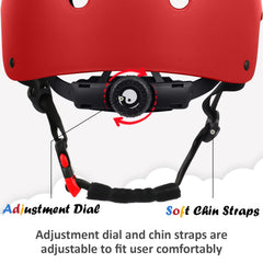 OUWOER kids bike helmet dial adjustment for snug, customizable fit.