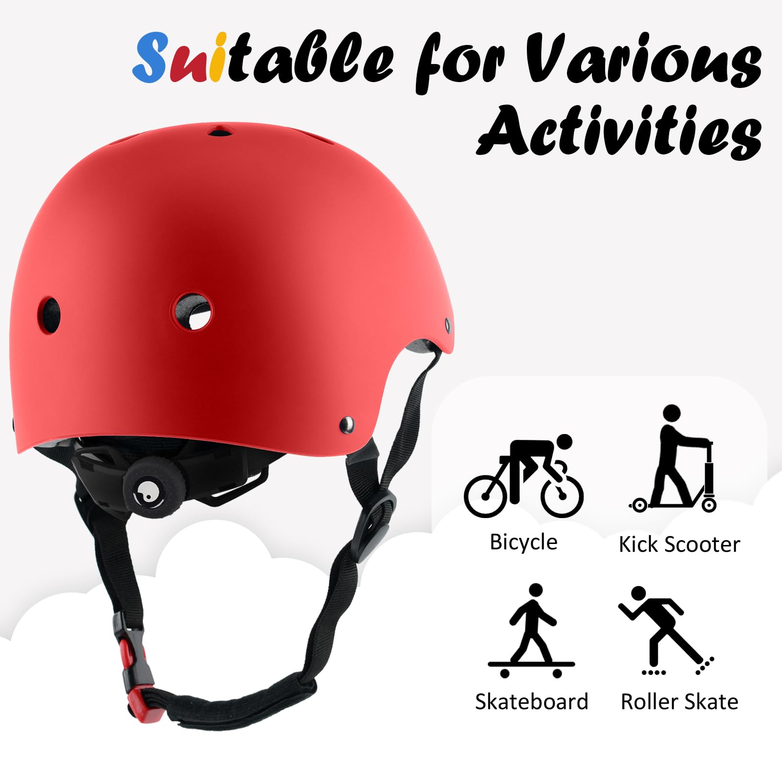 OUWOER kids bike helmet ventilation shows cooling performance.