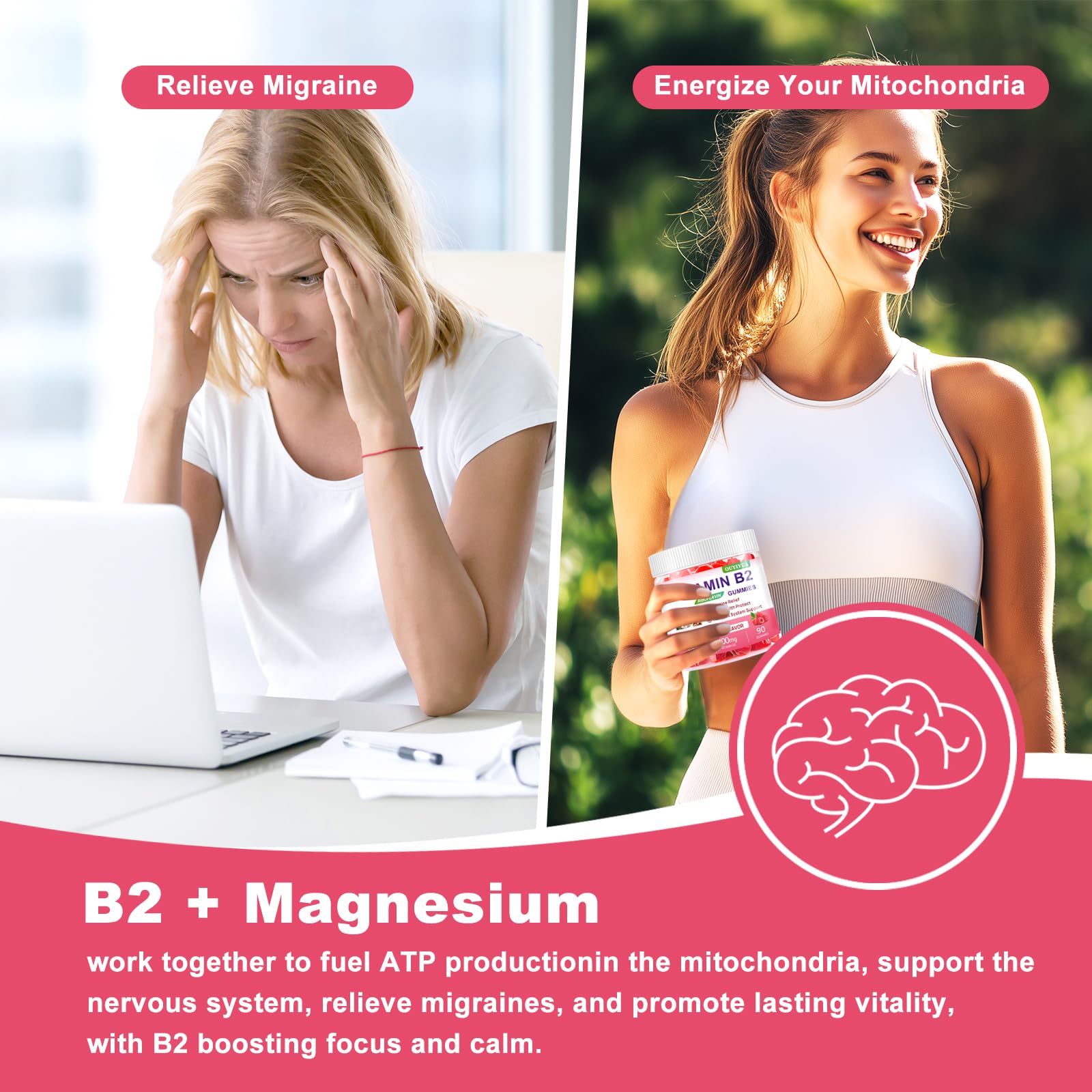 OUYIYUA B2 Gummies serving view highlights 45-day supply for consistent routine.