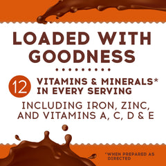 Ovaltine dairy-free milk mix with almond milk for flavor.