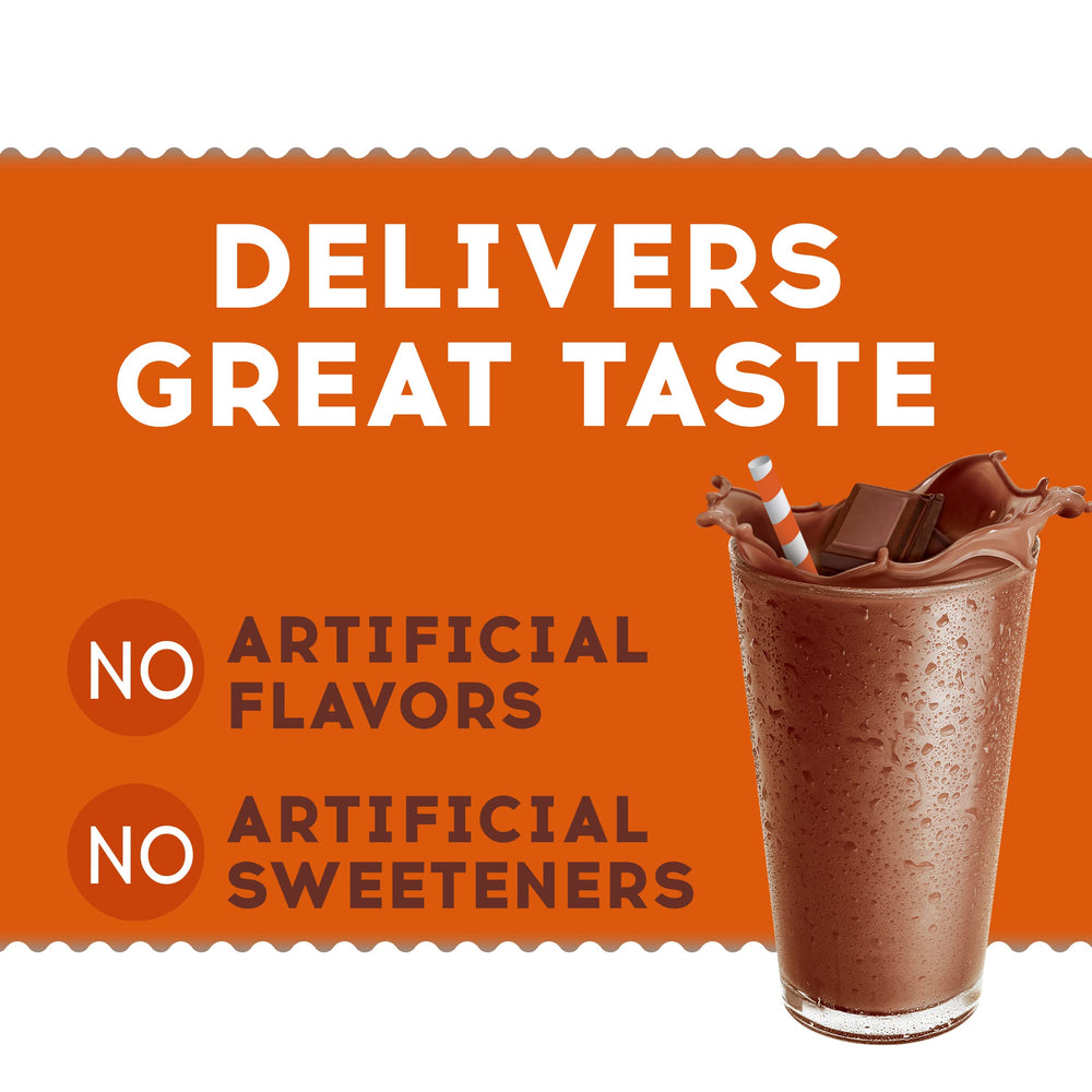 Ovaltine powder as ice cream topping for extra flavor.